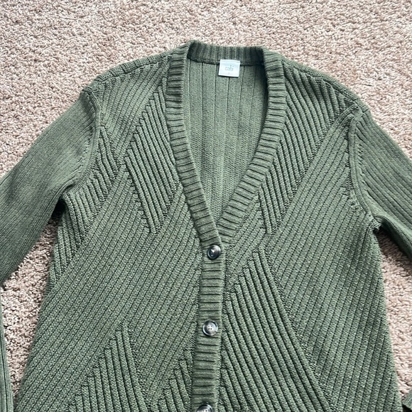 Cabi Aerial Olive Cardigan Style 3536 Size Small - Picture 6 of 7